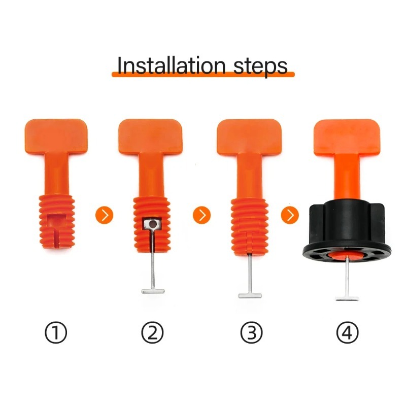 51Pcs Floor Tile Leveling Syst - Tile Leveling Clip ulasan dan harga