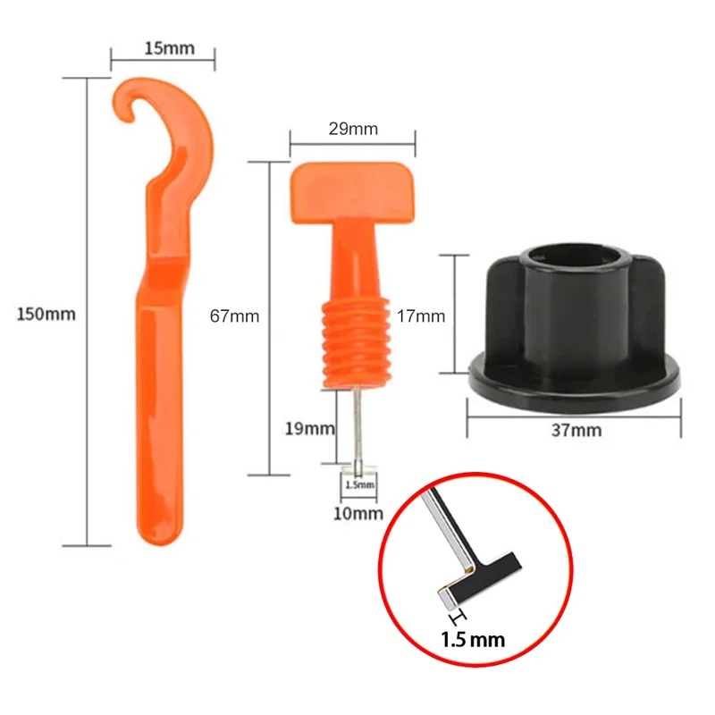 51-204Pcs Floor Tile Leveling  - Tile Leveling Clip ulasan dan harga
