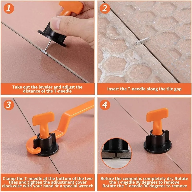 51-204Pcs Floor Tile Leveling  - Tile Leveling Clip ulasan dan harga