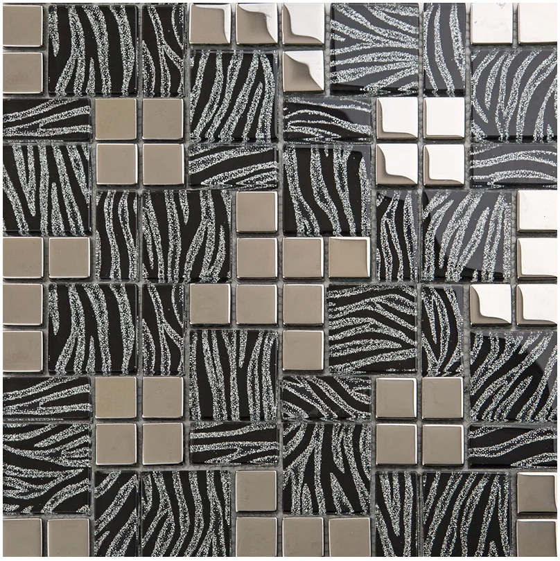 Luxury Black Silver Glass  Mos - Home Improvement Background ulasan dan harga
