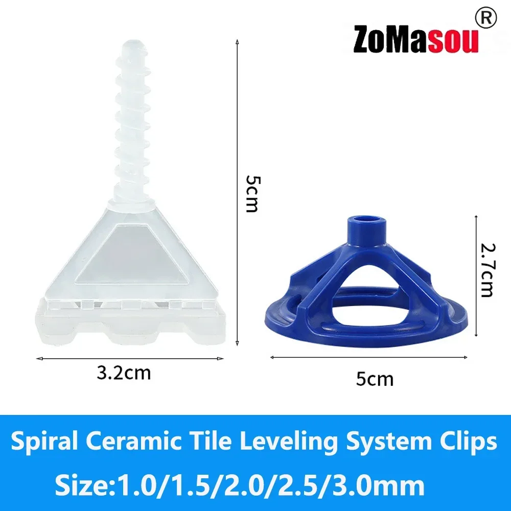 50-600Pcs Top Spiral Ceramic T - Tile Leveling Clip ulasan dan harga